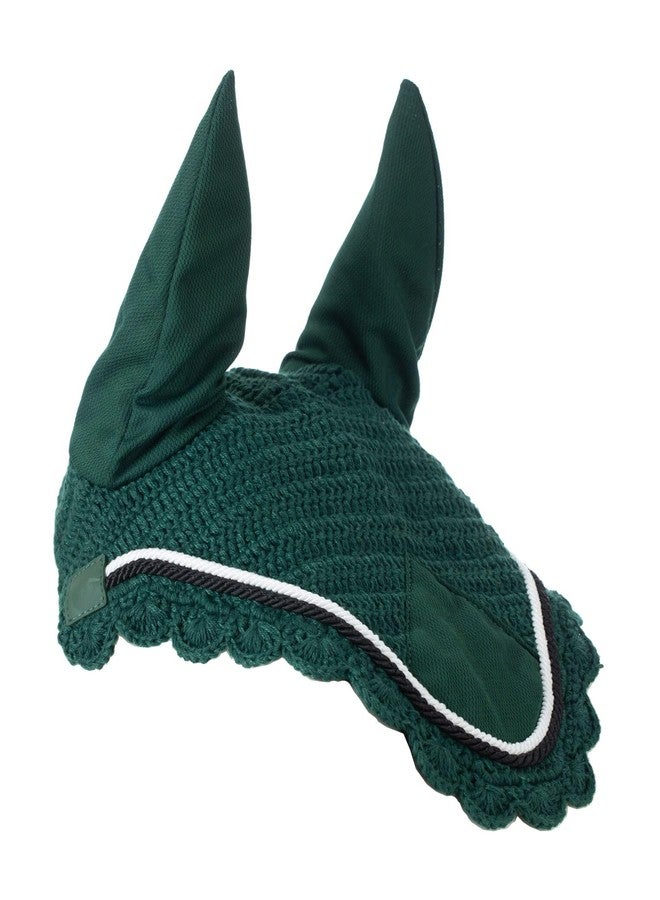 Equinavia Nord Ear Net - Hunter Green/Black - Horse - Image 3